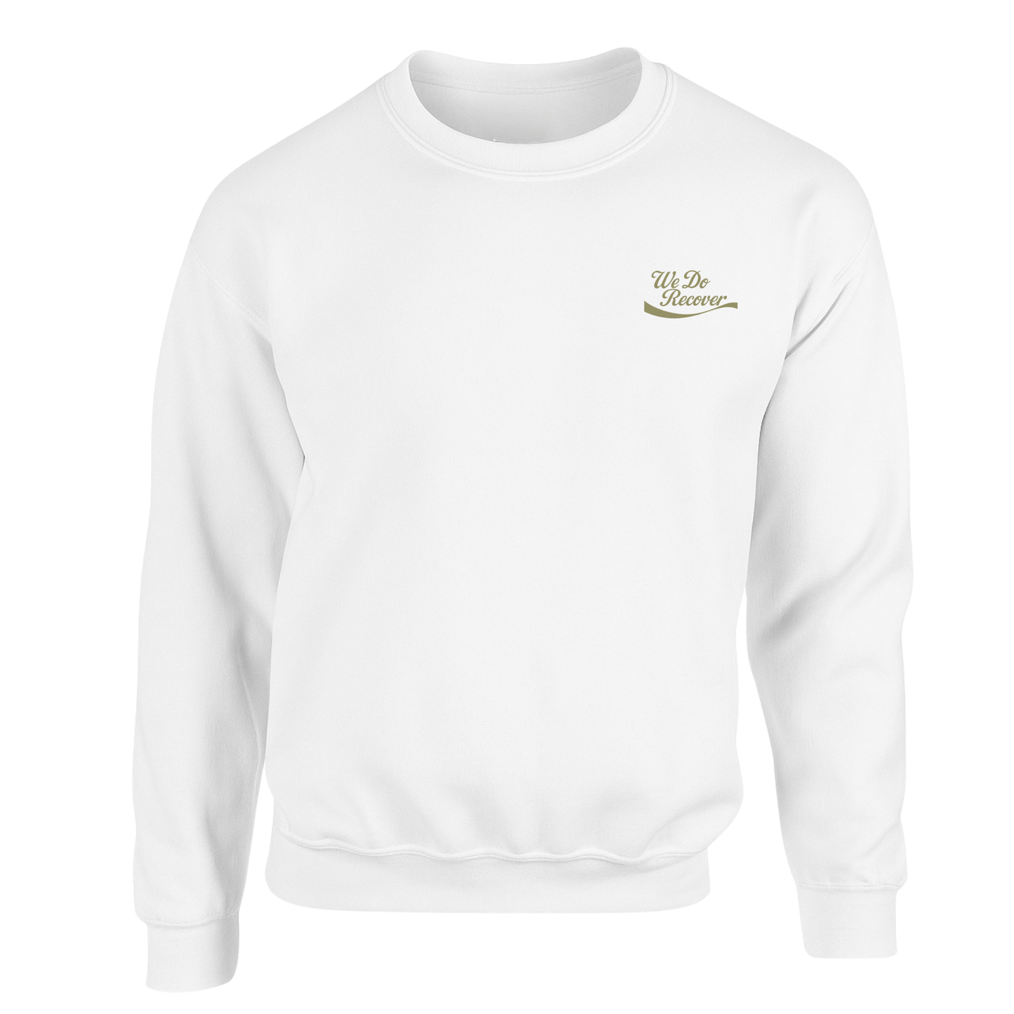 " We Do Recover " Sweatshirts (Sage Logo Left Breast)