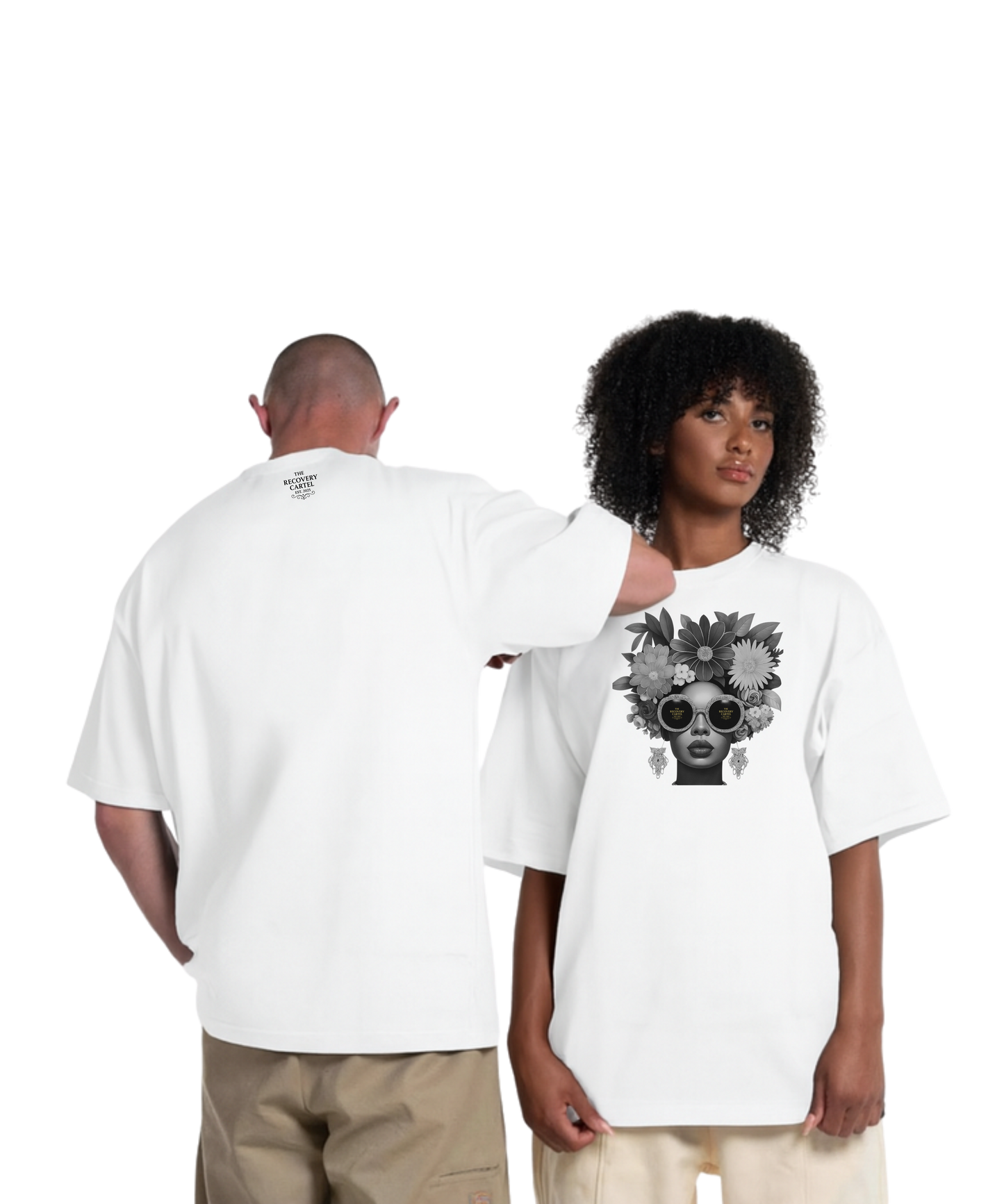 Peaceful Lilly - Long T-shirt Black n Red (Black or White)