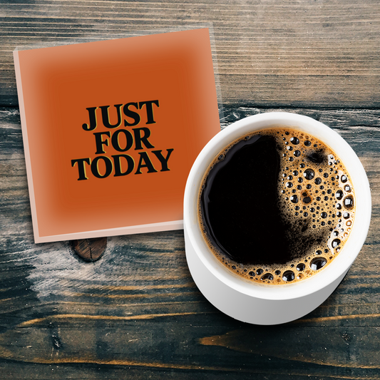 Glass Coaster - Just For Today