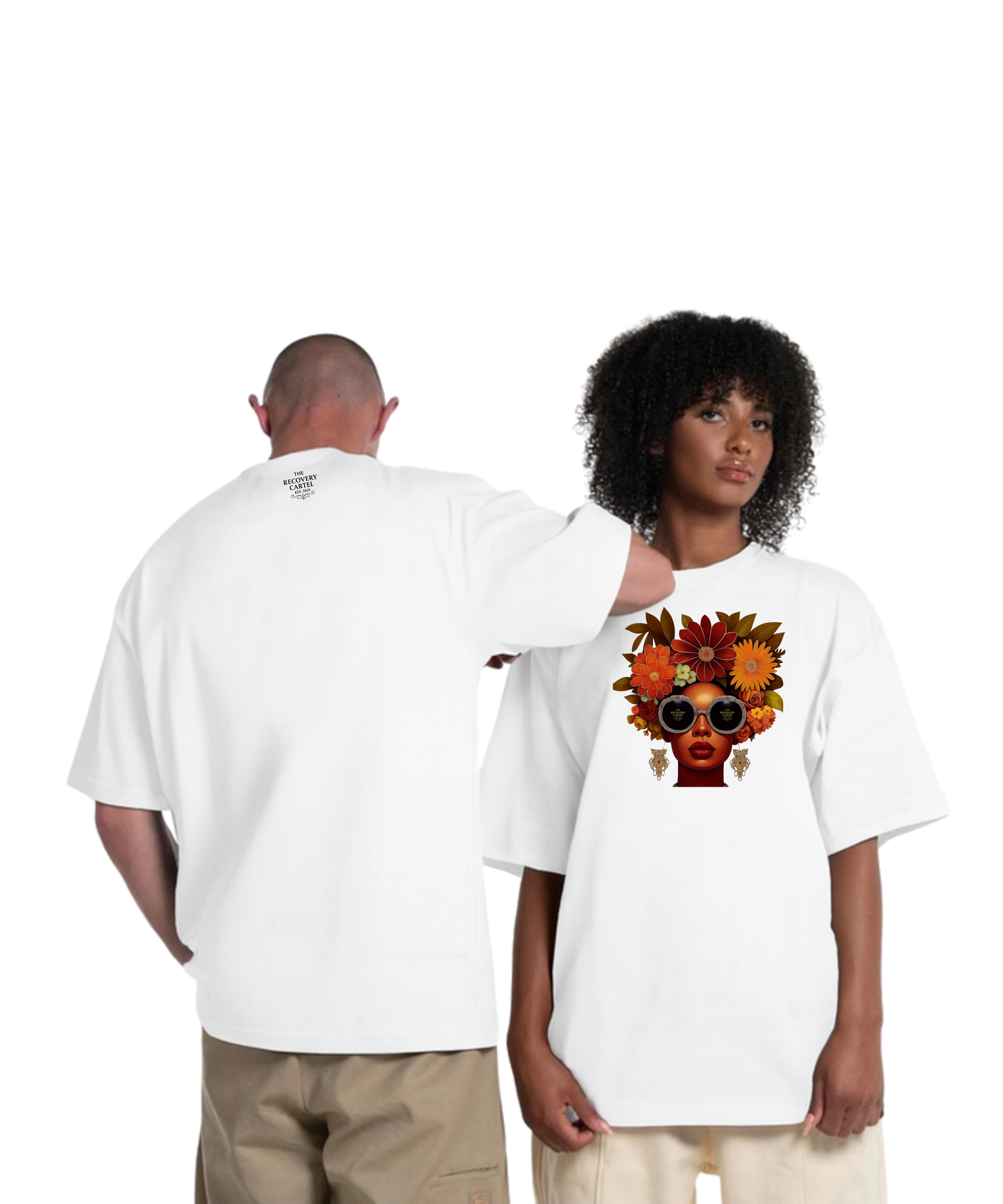 Peaceful Lilly - Long T-shirt Black n Red (Black or White)