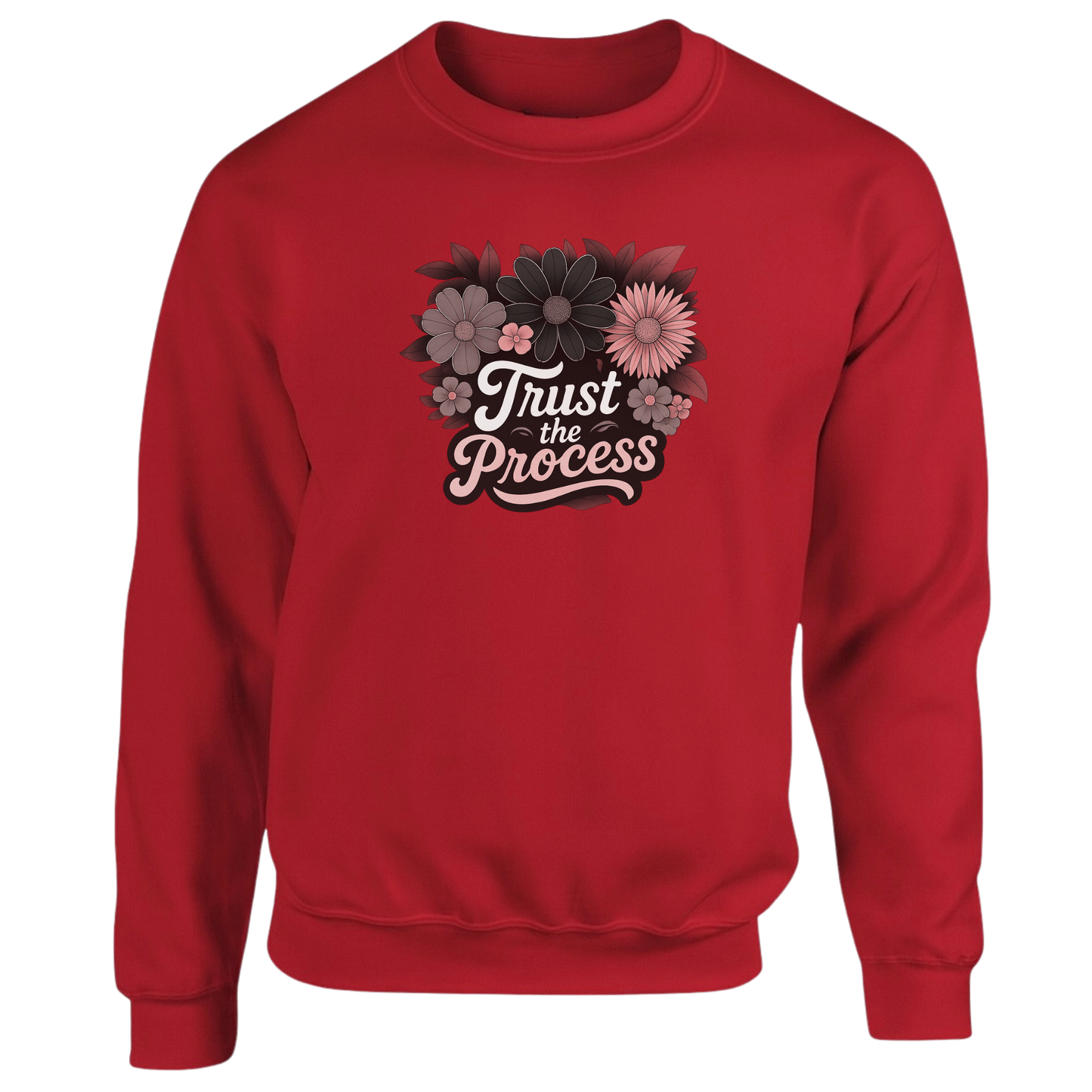Trust The Process Sweatshirt (Black n Red Logo)