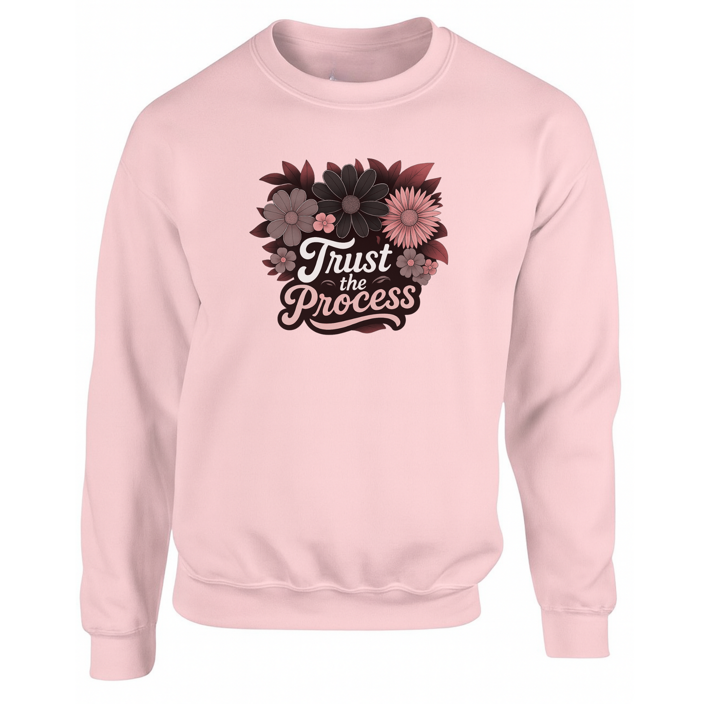 Trust The Process Sweatshirt (Black n Red Logo)
