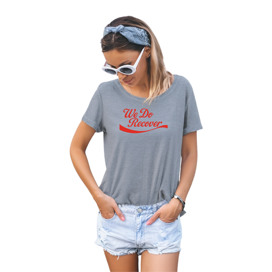 We Do Recover  - T-Shirt (Different Colour Variant) Red Print